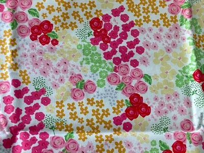 Picnic Florals, 18 x 31, Flower Garden Yellow, Riley Blake Fabric - Image 1 of 3