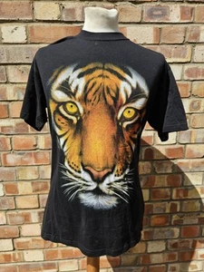 Stars & Stripe T Shirt Mountain Stunning Tiger Print 100% Soft Cotton UK Medium - Picture 1 of 8