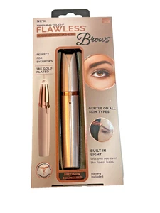 Finishing Touch Flawless Brows Hair Remover 18k Gold Plated NIB New Pain Free - Picture 1 of 3