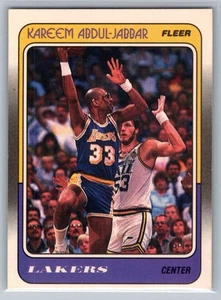 1988-89 Fleer - Kareem Abdul-Jabbar #64 - HOF EX-MT - Picture 1 of 2