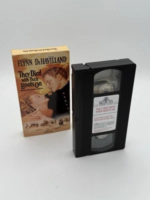 They Died With Their Boots On 1942 Errol Flynn Olivia DeHavilland Vtg VHS - Image 1 of 4