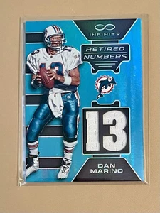 RARE!20016 PANINI INFINITY RETIRED NUMBERS DAN MARINO WORN MATERIAL CARD # 15/88 - Picture 1 of 6