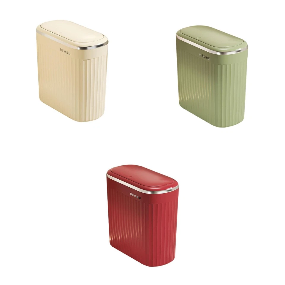 Bathroom Small Trash Can with Lid Garbage Bin Wastebasket - Image 1 of 1