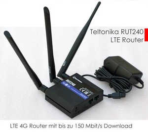 TELTONIKA RUT240 ROUTER 3G 4G LTE WiFi-ROUTER 2100 MHz 150 Mb/s ACCESS POINT +NT - Zdjęcie 1 z 4