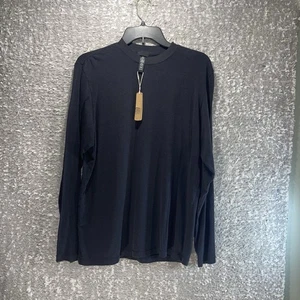 Skims Boyfriend Langarm T-Shirt Tee Damen Small Schwarz Loungewear Modalmischung - Bild 1 von 8