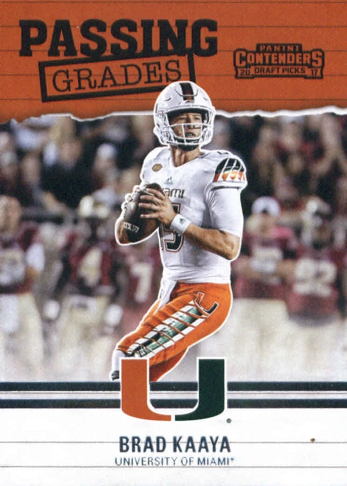 2017 Panini Contenders Draft Picks Passing Grades #3 Brad Kaaya - FB - Image 1 of 1