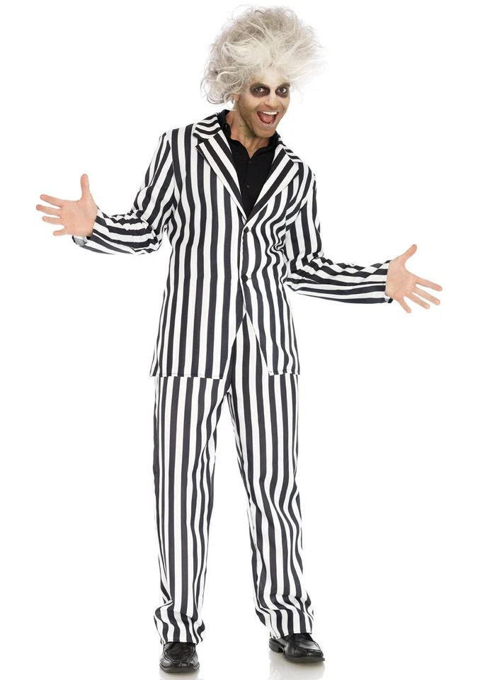 Disfraz de Beetlejuice traje adulto Halloween mediano Foto 1 de 1