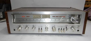 Pioneer SX-750 Ricevitore Stereo Vintage AM/FM Legno Faccia Argento - Foto 1 di 17