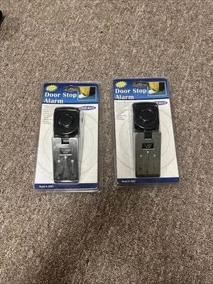 New Set Of 2 - Door Stop Alarm 120 db Model # DSA1 SEALED - Image 1 of 2