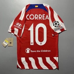 ATLÉTICO MADRID NIKE 2022/2023 SOCCER HOME JERSEY #10 CORREA SIZE “S” DJ7637-101 - Picture 1 of 17