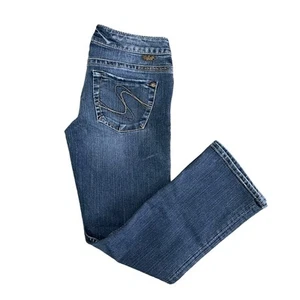 Silver Jeans Santorini Crop Capri Blau Dark Wash Damen Gr. 27 - Bild 1 von 6