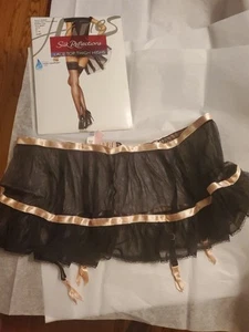 Victoria Secret Strumpfband Med. Rosa Schwarz & Strümpfe - Bild 1 von 7