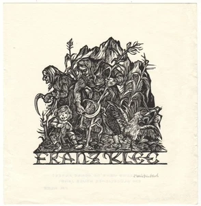 WALTRAUT WEISSENBACH: Neujahrsgraphik P. F. für Franz Klee, Schnitter - Picture 1 of 1