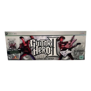 Xbox 360 Guitar Hero 2 Wired USB Xplorer Controller Hat Box, Gurt & Spiel Clean - Bild 1 von 3