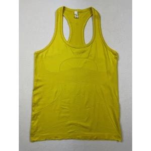 Lululemon Swiftly Tech Racerback Tank 2.0 Yellow Size 10 "Crush the Distance" - Picture 1 of 6