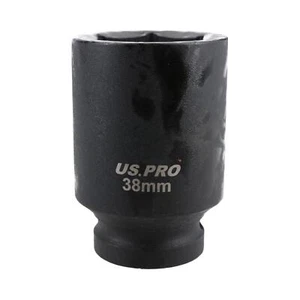 Enchufe de impacto profundo de 38 mm 3/4" accionamiento hexagonal único 6 puntos acero cromo vanadio - Imagen 1 de 1