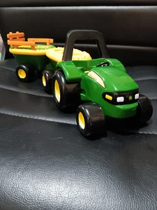 John Deere Animal Sounds Hayride Toy Tractor by Tomy - Picture 1 of 5