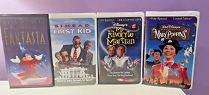 Disney VHS lot: Limited Ed. Mary Poppins, My favorite Martian,First kid,Fantasia - Imagen 1 de 19