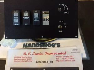 STARCRAFT R.C. TRONICS CONTROL FACEPLATE W/SWITCHES AND WIRING #RCT-02480 *S70 - Imagen 1 de 8