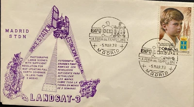 NASA MADRID SPAIN TRACKING CENTER FOR LANDSAT-3 PHOTOGRAPHING  EARTH FAST 1978 - Image 1 of 4