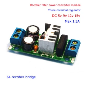 AC/DC to 5V-15V Rectifier Filter Voltage Converter Regulator Power Supply Module - Picture 1 of 12