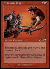 Maniacal Rage X4 (Exodus) MTG (NM) *CCGHouse* Magic