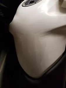 Triumph Tiger 800 2015 - Present Tank Protector " TRIUMPH " STYLE CLEAR GLOSS - Picture 1 of 11