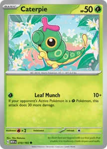 Caterpie 010/165 Common Scarlet & Violet 151 Pokemon card - Picture 1 of 1
