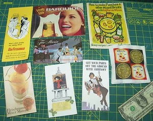 COLLECTION 1967 LOT Bar Advertising Recipe Booklets TIA MARIA Smirnoff Jim Beam  - Picture 1 of 12