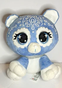 Gund P.Lushes Pets Demi Jeane Blue White Plush Stuffed Animal Dog Bear 6 inch - Picture 1 of 7