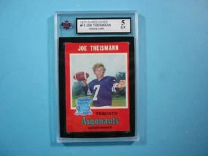 1971 O-PEE-CHEE CFL FOOTBALL CARD #13 JOE THEISMANN ROOKIE RC KSA 5 EX SHARP OPC - Picture 1 of 2