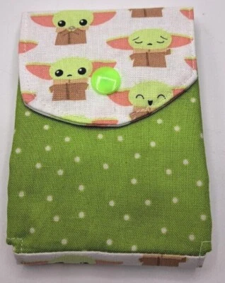 Cartera a Presión de 3 Bolsillos Tarjetas Expandibles y Cajero Automático Lavable Novedad Hecha a Mano Foto 1 de 4