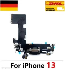 IPHONE 13 LADEBUCHSE FLEX KABEL MIKROFON  DOCK  Charging Port Farbe BLACK - Bild 1 von 5
