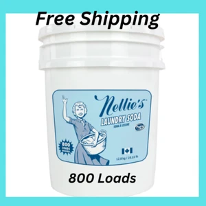 Nellie's Laundry Soda, 800 Loads Hypoallergenic Septic Safe Fragrance Free - Picture 1 of 12