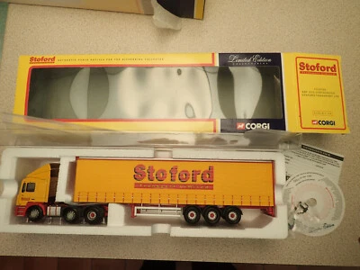 Corgi CC12702 1:50 ERF ECS Curtainside Stoford Transport Limited Undisplayed - Image 1 of 4