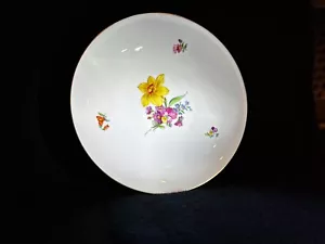 KPM Berlin 8.75" Hand Painted Floral with Gold Trim Decorative Plate - Picture 1 of 5