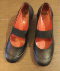 As New Camper Minie Black Leather And Rubber Shoe Size Eu38