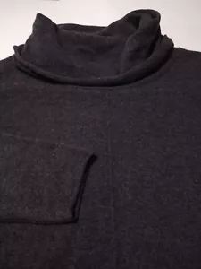 Maglione donna KINROSS collo COWL 100% CASHMERE XL grigio OVERSIZE - Foto 1 di 5