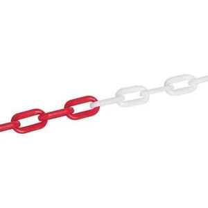 Fixman 6mm x 5m Strong Lightweight Weatherproof Plastic Chain Red/White - 615292 - Picture 1 of 2