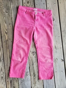 🌹Cherokee Girls Capri Jeans Lightweight Summer Pants Pink Size 16🌹 - Picture 1 of 9