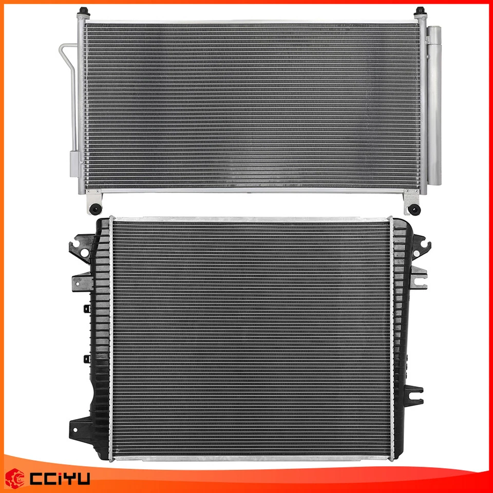 Assembly Radiator & AC Condenser For 2017-2019 Chevrolet Silverado 2500HD 3500HD Foto 1 de 4