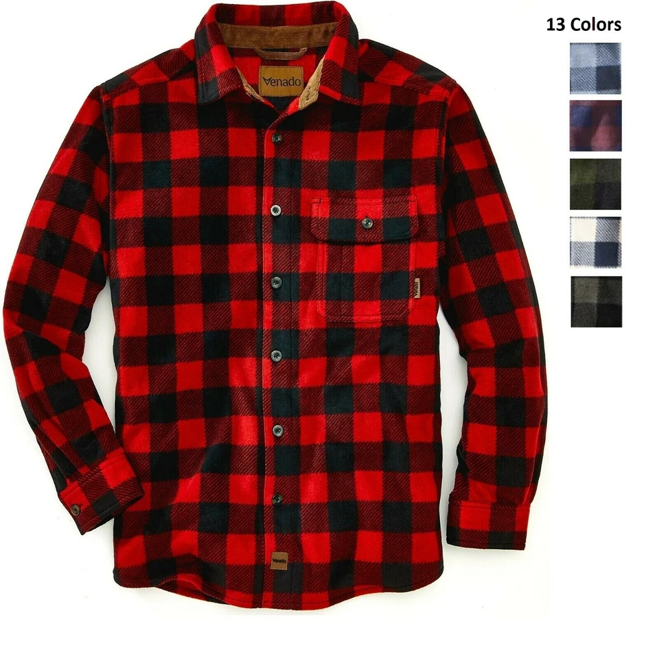 Venado Bonfire Plaid Fleece Shirt - Image 1 of 2