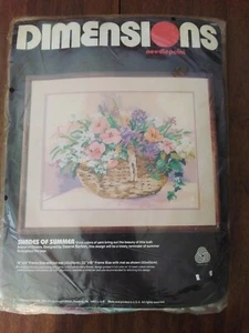 Dimensions Needlepoint Kit 1988 Shades of Summer NEW In Package - Picture 1 of 4