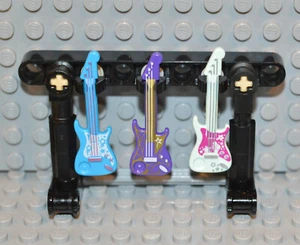 Lego Guitar Rack Con 3 Guitarras Personalizado Nuevo - Imagen 1 de 3