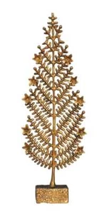 Brass Christmas Tree Statue Table Showpiece Home Decoration 6*2*17.2 Inch - Picture 1 of 6