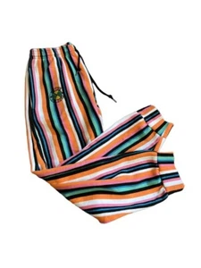 Rare Vintage Cross Colours Jogger Sweats Pants Men's Medium Stripe Hip Hop Retro - Picture 1 of 12