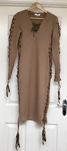 True Decadence Tall Lace Up Plunge Bodycon Pencil Dress 886714 Size 10 Tall - Picture 1 of 12