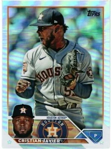 2023 TOPPS SERIE 1 - LÁMINA ARCO IRIS - 55 - CHRISTIAN JAVIER - HOUSTON ASTROS - Imagen 1 de 2