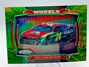 2021 Panini Prizm Prizms Hyper Green and Yellow #68 William Byron W - Picture 1 of 2