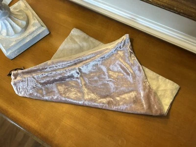 West Elm Lush Velvet Pillow Cover 16”x16” Dusty Blush NWOT OPEN BOX - Image 1 of 4